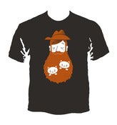 Image of Cat Beard T-Shirt - Charcoal