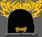 Image of Disentomb Yellow Logo Beanie IN STOCK NOW