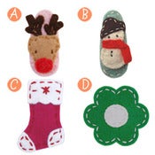 Image of big girl hair clips holiday #1