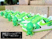 Image of "Emerald Sea" Limited Edition Custom Sneaker/Munny Combo