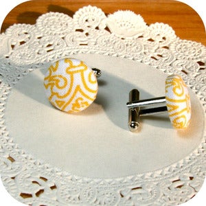Image of Custom Button Cufflinks {great for wedding parties}