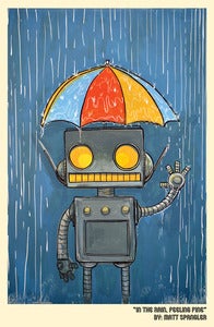 Image of In the rain and feeling fine!