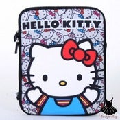 Image of HELLO KITTY FACE COLORED BOWS IPAD™ SLEEVE