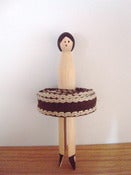 Image of Vintage Braid Peg - brown narrow