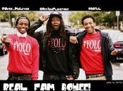 Image of RED #YOLO CREWNECK WITH WHITE PRINT 