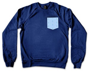 Image of FFB Seersucker Pocket Crewneck