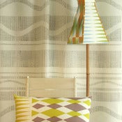 Image of Monochrome Wave Furnishing Fabric