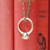 Image of Marry Me: Ring Pendant - Brass