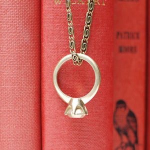 Image of Marry Me: Ring Pendant - Brass