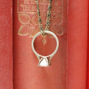 Image of Forever Yours: Ring Pendant - Brass