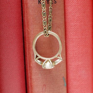 Image of Diamond Anniversary: Ring Pendant - Brass