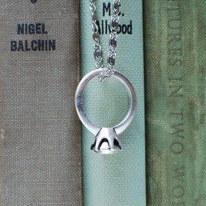Image of Marry Me: Ring Pendant - Antique Silver