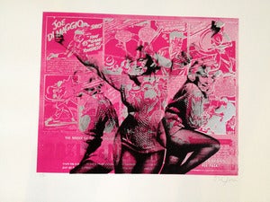 Image of Overused Icon Pink/Silver Black Test Print by David Blake