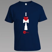 Image of I Heart Kendama Tee - Navy