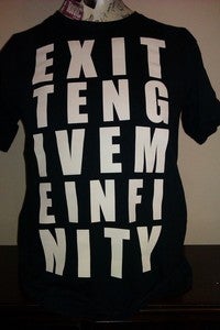 Image of Give Me Infinity - Letter Tees (Available colours: Black/Grey/White)