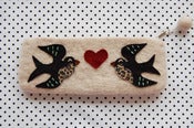 Image of Large Swallow Purse with Leopard Detail