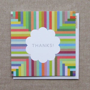 Image of "Stripes" Thank You Card