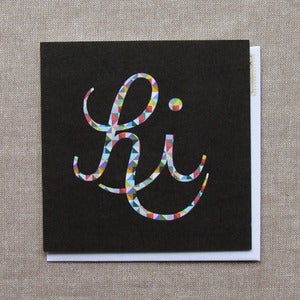 Image of "Cursive Hi" Everyday Card