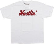 Image of HUSTLIN' TEE | WHITE / RED