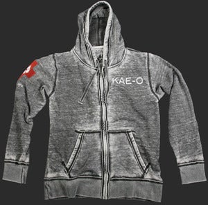 Big Paw Men's Burnout Hoodie - Charcoal