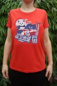 Image of Panda Planet Red-Womens
