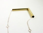Image of Brass angle necklace