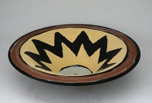 Image of Nobody's Perfect, melted record bowl with Charlie Brown T-shirt pattern, edition of 78,