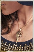 Image of Pigeon Bird Skull Necklace