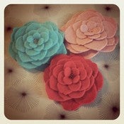 Image of tea rose headband // made-to-order