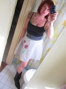 Image of purple poppy skirt