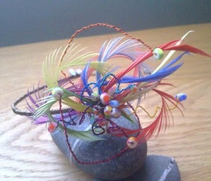Image of Carmen Miranda off centre Headpiece