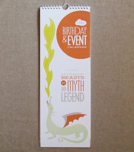 Image of "Fantastic Beasts" Birthday & Event Calendar