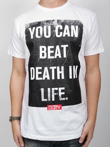 Image of LIFE BEATS DEATH (White)