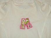 Image of Applique Initial Short Sleeve Shirt