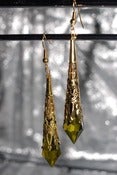 Image of Gold Crystal Drop Earrings