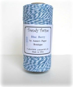 Image of Blue Berry Trendy Twine - Light Blue & Dark Blue Bakers Twine