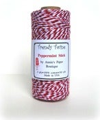 Image of Peppermint Stick Trendy Twine {Red & Burgundy Bakers Twine}