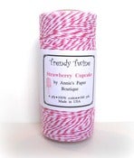 Image of Strawberry Cupcake Trendy Twine {Lt Pink & Dk Pink Bakers Twine}
