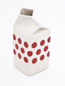 Image of Red Polkadot Milk Jug