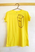 Image of Milk T-Shirt - Purple on Yellow