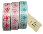 Image of harriet heart print sticky tape. 