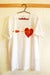 Image of Heart T-Shirt - Red on White