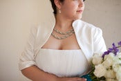 Image of Giselle Tailored Silk Bridal Bolero