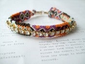 Image of Friendship Bracelet with Rhinestones 