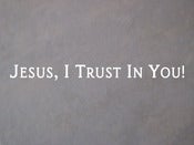 Image of Jesus, I Trust In You Window Sticker