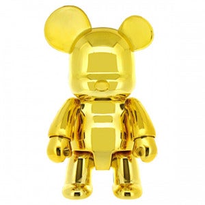 Image of Metallic Gold Qee Bear 7"