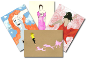 Image of SONG CANVAS: set of 6 A6 postcards