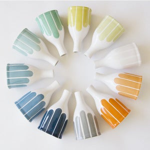 Image of Striped Bottle Vase