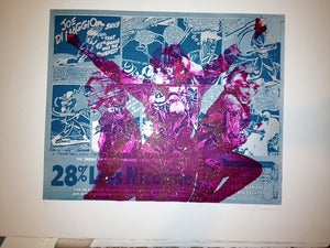 Image of Overused Icon Blue/Silver/Magenta Diamond Dust Edition by David Blake