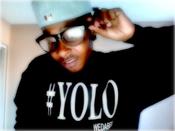 Image of BLACK #YOLO CREWNECK 